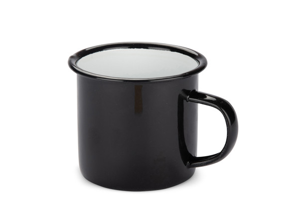 Enameled mug EMAL 300 ml - black