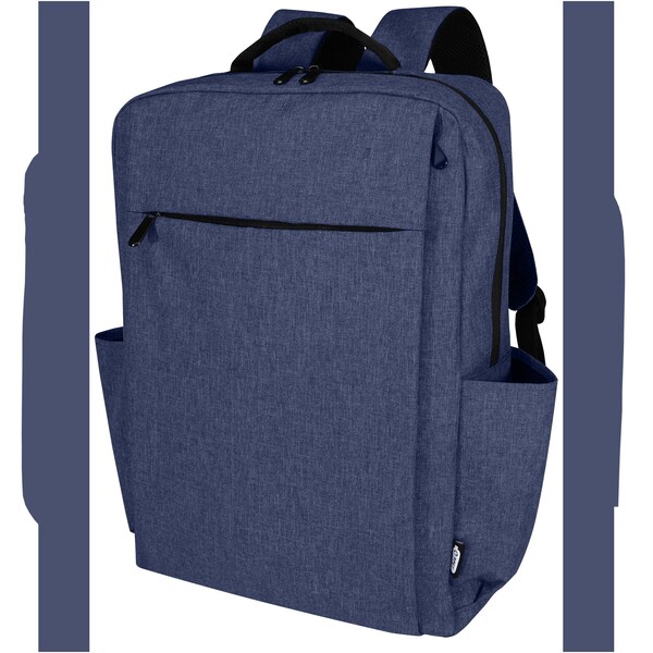 Libra 15” GRS recycled laptop backpack 15L - Heather Navy
