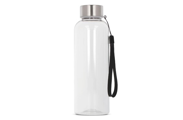 Bouteille d'eau Jude R-PET 500ml - Transparent / Noir
