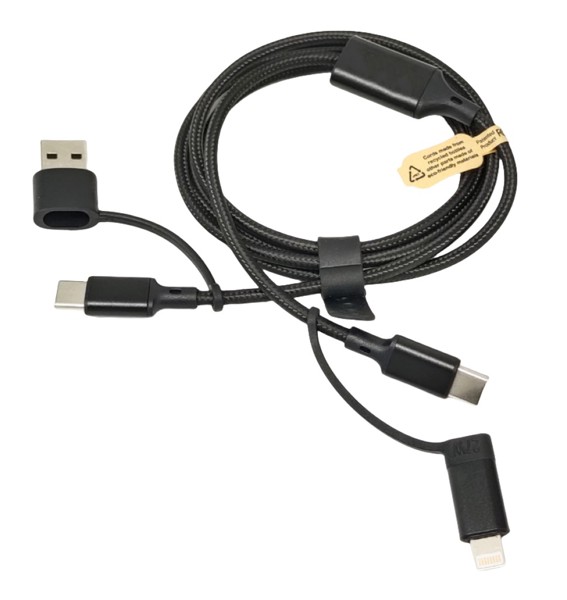 RPET fast charging cable UC066 - SILVER