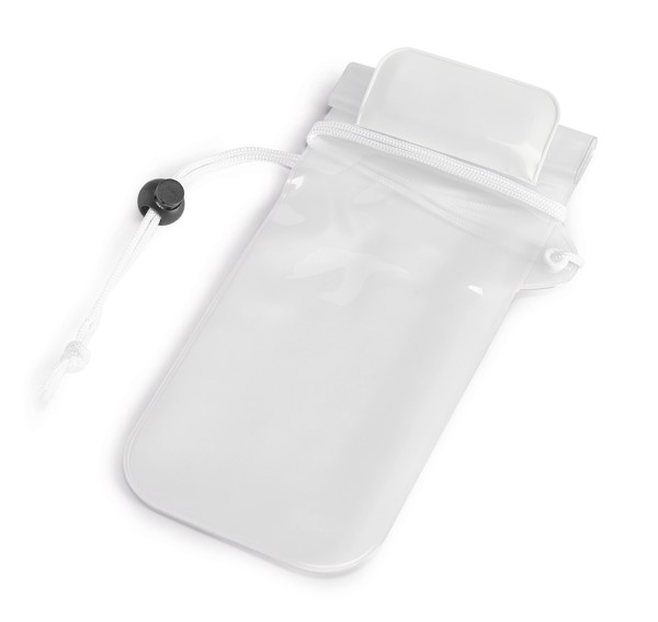 EGEU. Water-resistant PVC mobile phone case - White