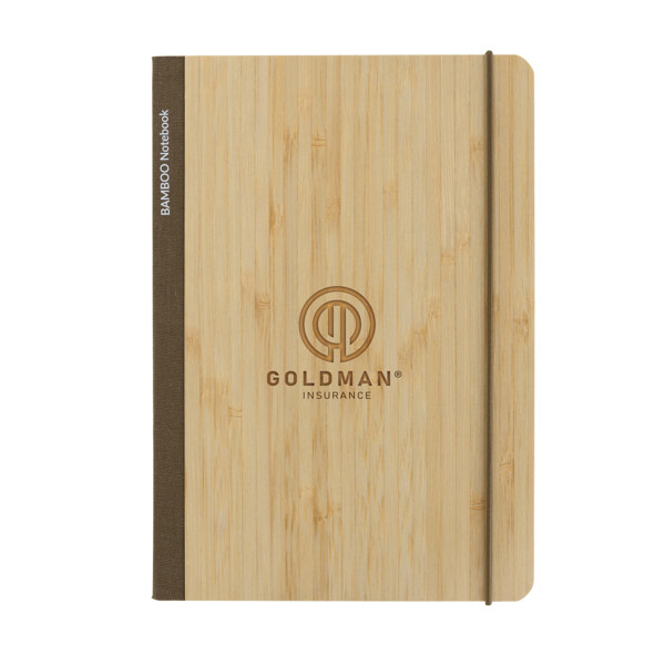 Carnet de notes A5 en bambou Scribe - Marron