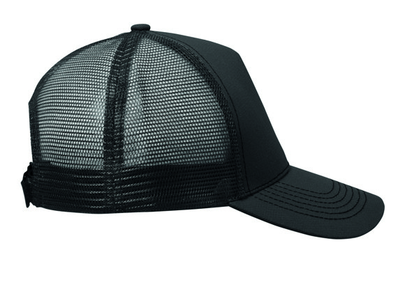 5 panel trucker cap Blist - Black