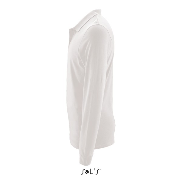 Sol's Perfect Lsl Men - Long-Sleeve Piqué Polo Shirt - White / S