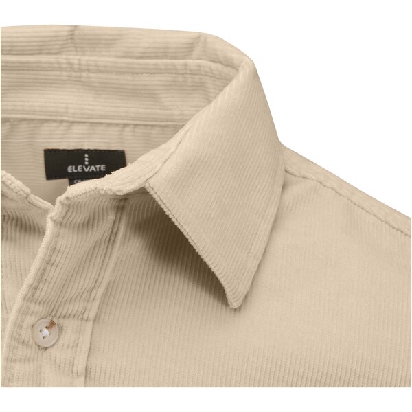 Camicia unisex in velluto a coste da 252 g/m² Alum - Oatmeal / XXL