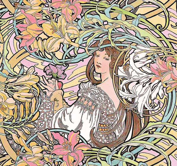 Plánovací nástěnný kalendář Alfons Mucha 2027