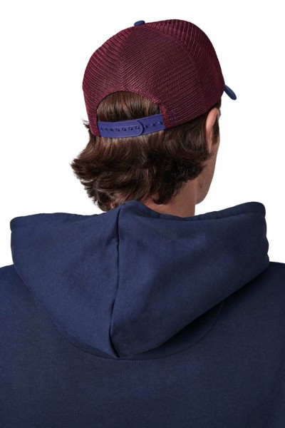 Trucker Cap - 5 Panels - White / Indigo / Wine