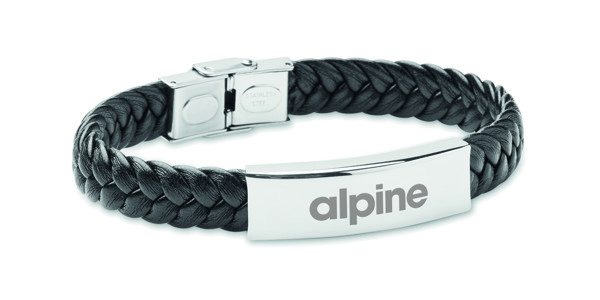 Bracelet tressé en simili cuir Faulet