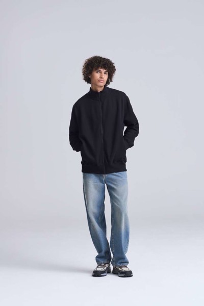 Campus Full Zip Sweat - Deep Black / 2XL
