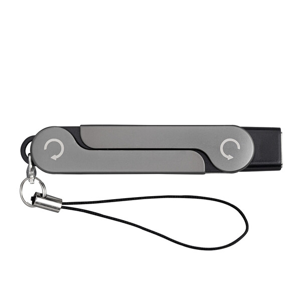 Support mobile avec port USB-C PORTHAM - noir