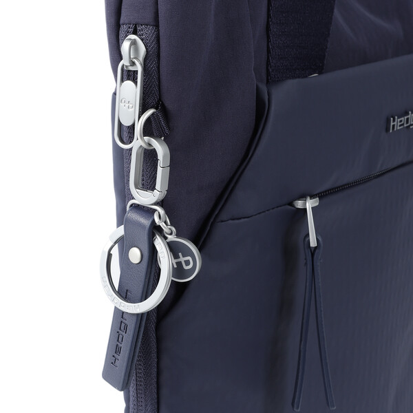ROKU | Geantă tote verticală Exp 13" + RFID - Hedgren - Peacot Blue