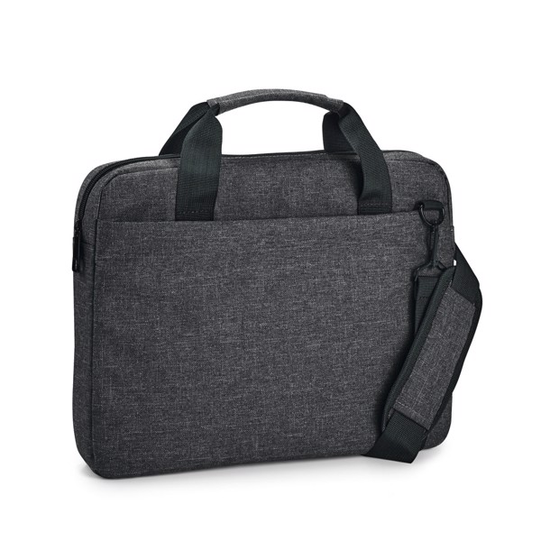 GRAPHS LAPTOP. 14" Laptop briefcase in 600D - Dark Grey