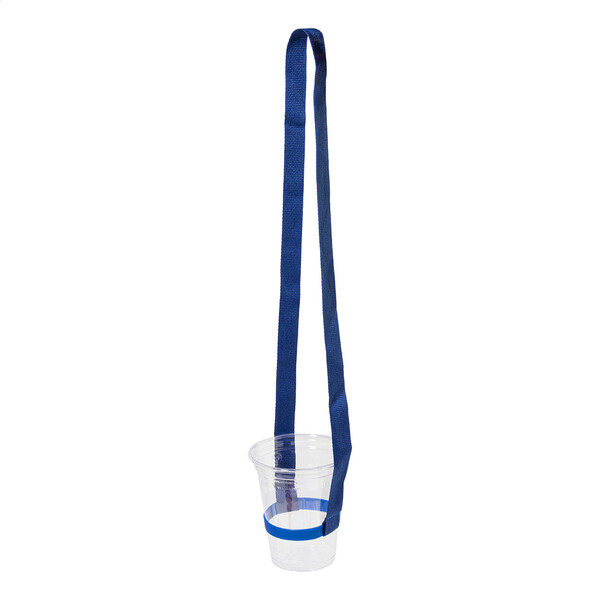 Lanyard cu suport sticlă Lancup - Albastru