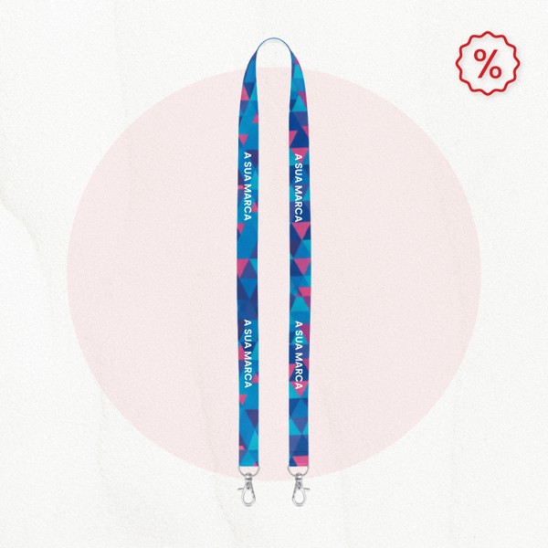 Fita Lanyard com 2 Mosquetões