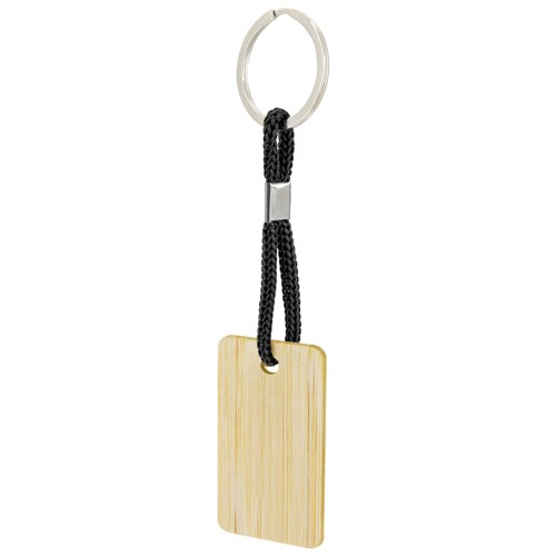 LLAVERO DE BAMBÚ RECTANGULAR -