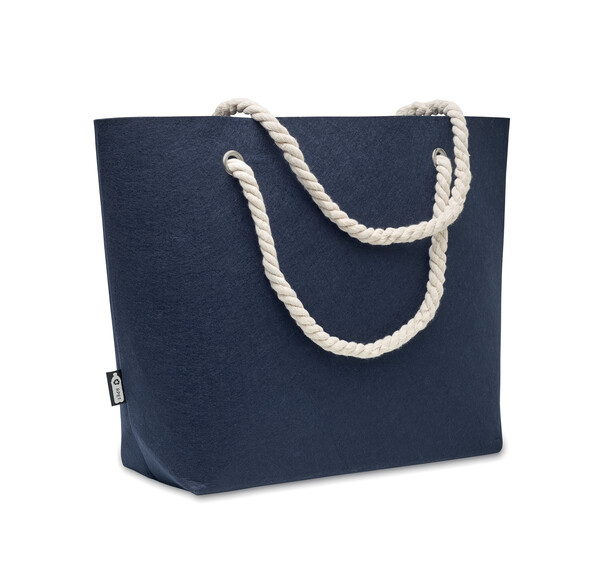 Sac de plage en feutre RPET Feltsea - Bleu