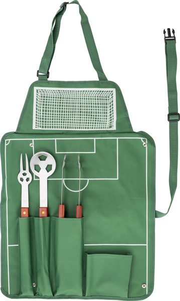 Avental de nylon (600D) com conjunto para churrasco Christina