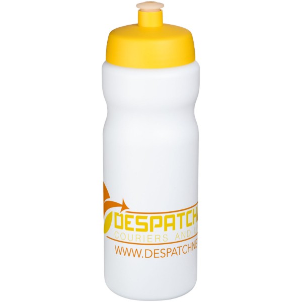 Bouteille de sport Baseline® Plus 650ml - Blanc / Jaune