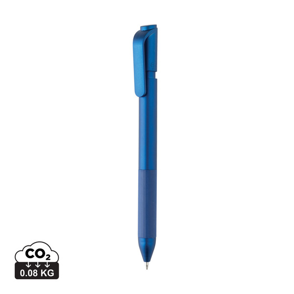 Stylo TwistLock en ABS recyclé certifié GRS - Bleu