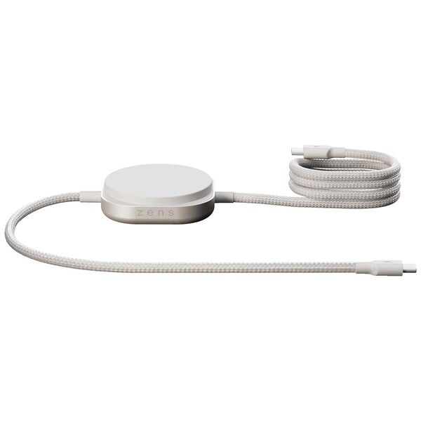 Zens Pro 2 240 W USB C 2 in 1 oplaadkabel - Wit