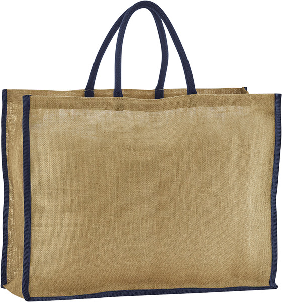 Jute Shopper Westford Mill | W 475 - Natural / Navy / onesize