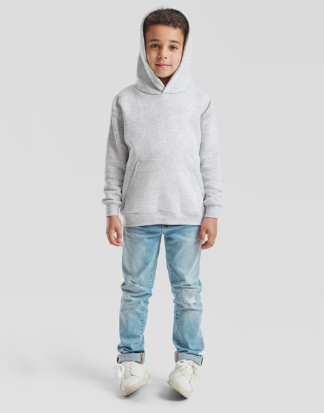 Kids Premium Hooded Sweat - White / 128 (7-8)