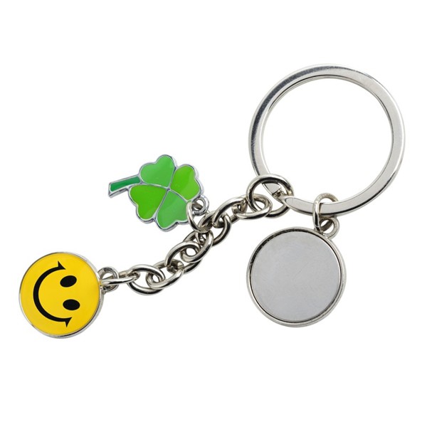 Luck metal keyring