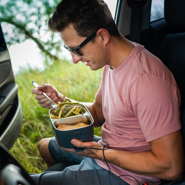 Heatmate Lunch box with heater - Grey