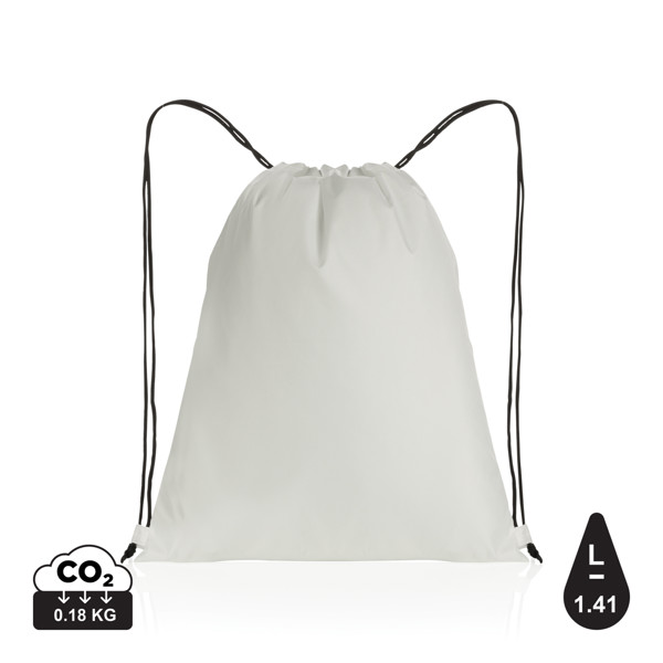 Sac cordelettes en rPET 190T Impact AWARE™ - Blanc