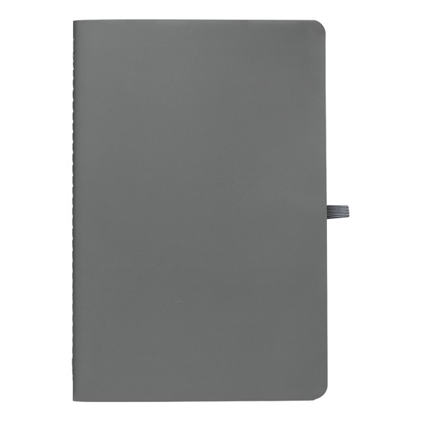 Monolith Stone Paper Soft Touch Lined Journal - A5 - Gunmetal / 4 Colour inkjet