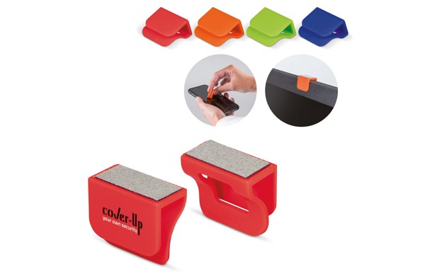 Webcam cover,screen cleaner ABS 24x22x12 mm - Orange