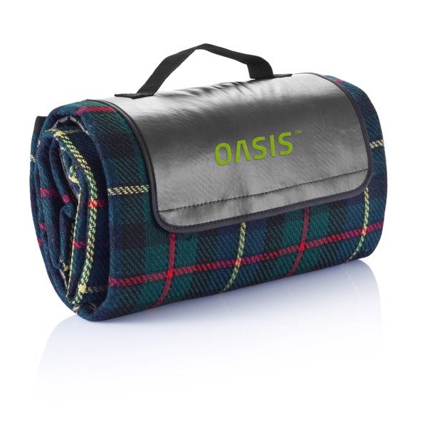 Xd Collection picnic blanket 130x145cm, PVC back - Black
