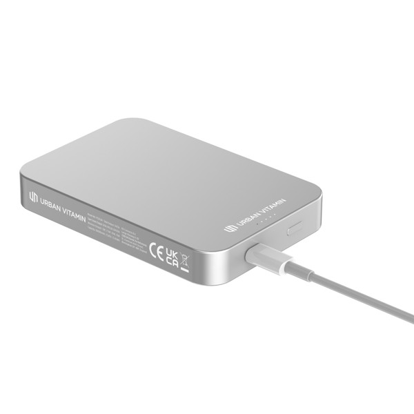 Urban Vitamin Compton powerbank 10000 mAh, 20W - Silver