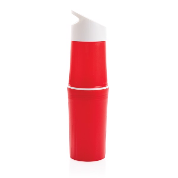 Be O bottle 500ml, sugarcane HDPE, EU made - Red