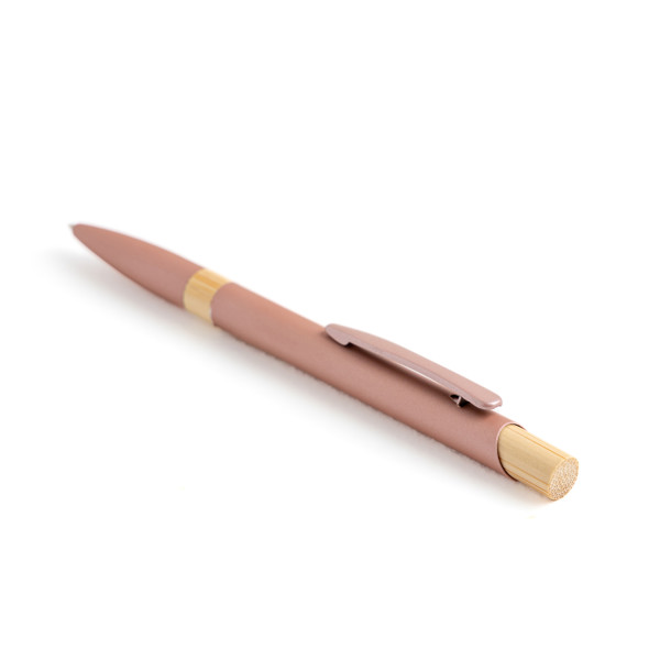 Esferográfica de Metal Reciclado - Cor-de-rosa claro 