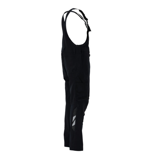 Pantaloni salopetă cu buzunare pentru genunchi - MASCOT® - Black