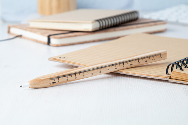 Ballpoint Pen With Ruler Burnham Black