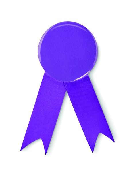 Ribbon style badge pin Lazo - Violet