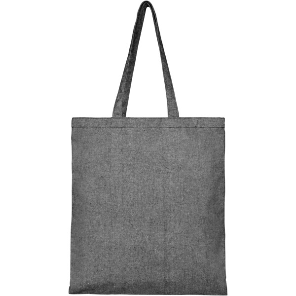 Tote bag in tessuto riciclato 210 g/m² Pheebs - 7L - Nero melange