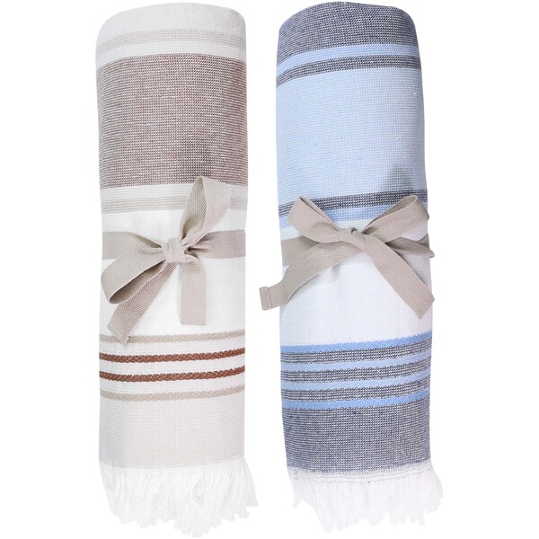 Telo fouta 100 x 170 cm Citizen Green Marina - Beige