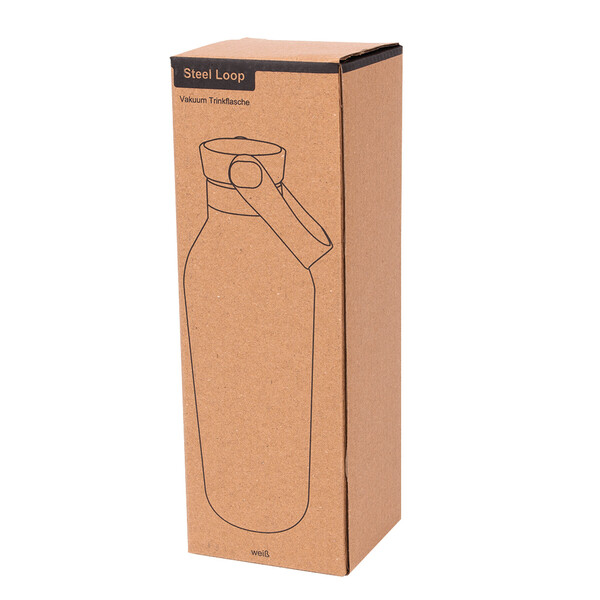 Vacuum Insulated Bottle Steelloop - White