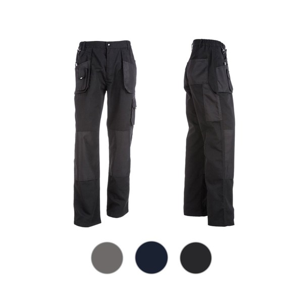 THC WARSAW. Pantalon homme en coton et polyester - Gris /