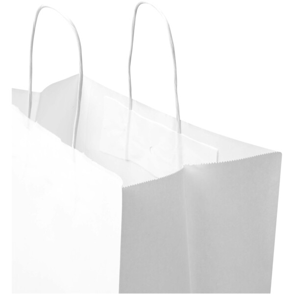 Kraft 80-90 g/m2 paper bag with twisted handles - 32 x 17 x 39 cm - White