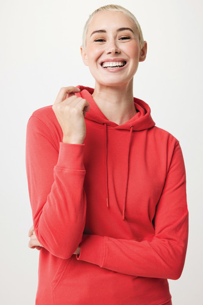 Sweat à capuche en coton recyclé Iqoniq Jasper - Luscious Red / XXXL