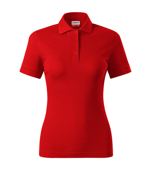 Polokošeľa Dámska Rimeck® Resist Heavy Polo - Červená 07 (Brand Label) / 3XL