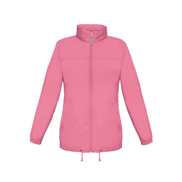 Corta-Vento B&C Sirocco Women - Nylon Tafetta Impermeável - Pink Glow / M