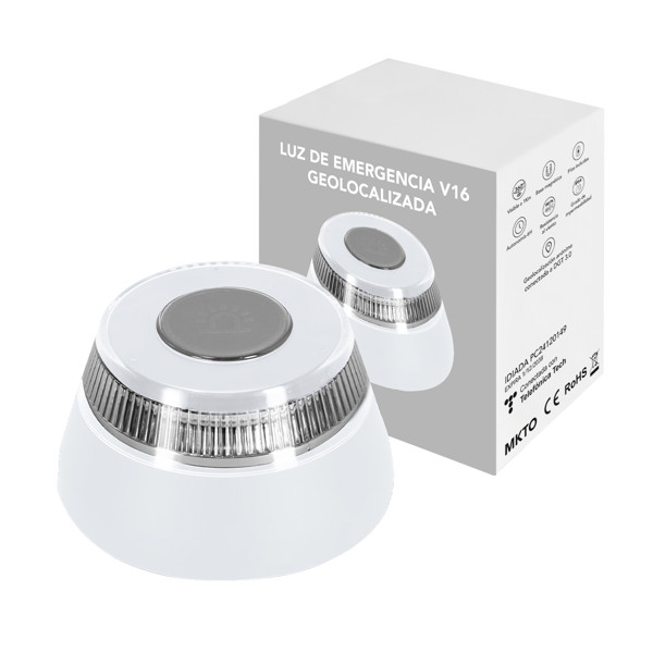 Luz Emergencia V16 Geolocalizada Kershaw - Blanco
