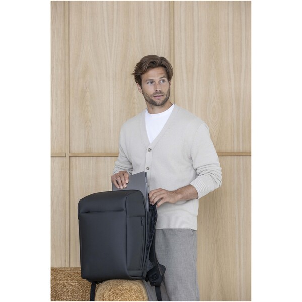 SMART 15" GRS recycled laptop backpack 18L - Black