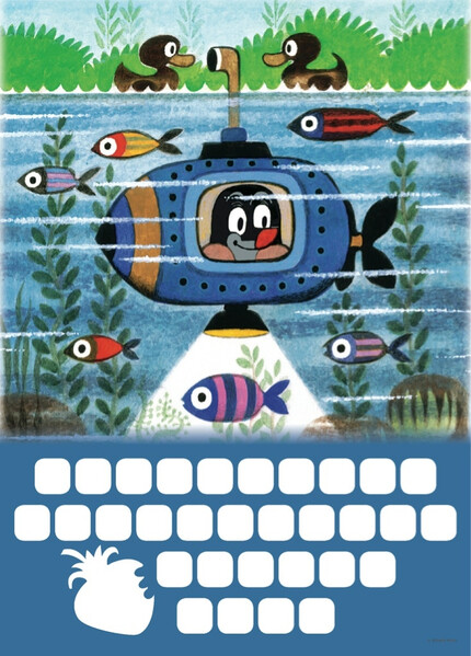 Krtko - Kalendár Se Samolepkami Na Zeď, 33 x 46 cm