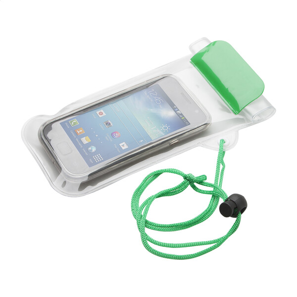 Voděodolný obal na mobil Wapro - Zelená / Průhledná